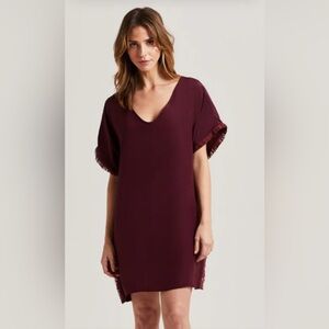 Marie Oliver Maura kaftan tunic silk dress M